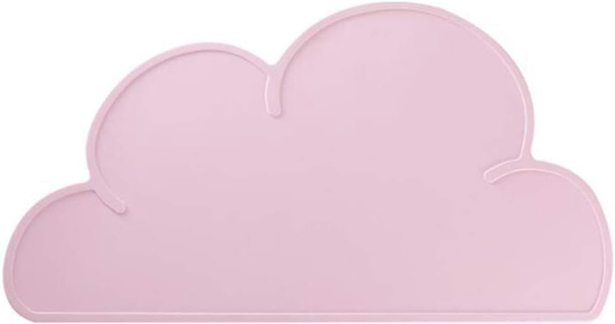 OLOEY Siliconen voerbakmat met opstaande rand-antislip-waterdicht-geschikt voor honden en katten-48 cm * 27 cm (roze)