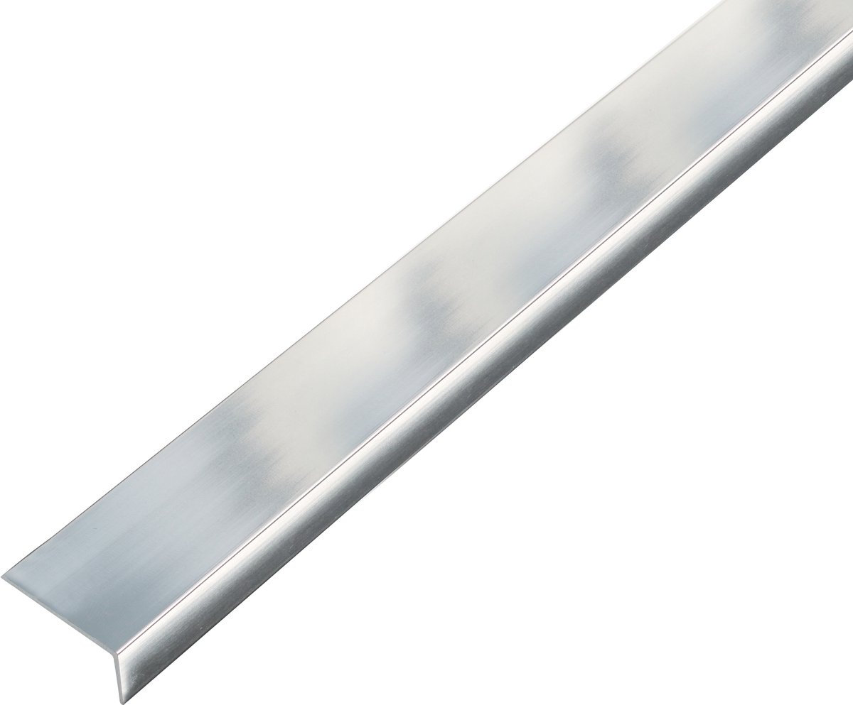 Alberts 499402 hoekprofiel | zelfklevend | aluminium, chroom-look | 1000 x 30 x 15 mm | set van 2