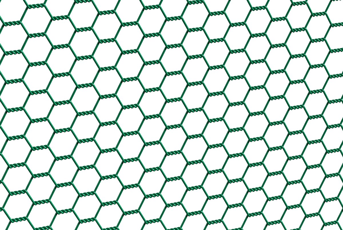 Alberts 833084 Hexagonaal gaas | verschillende lengtes en hoogtes - naar keuze in verschillende kleuren | groen | mazen 13 x 13 mm | hoogte 100 cm | lengte 10 m | verpakt in doos