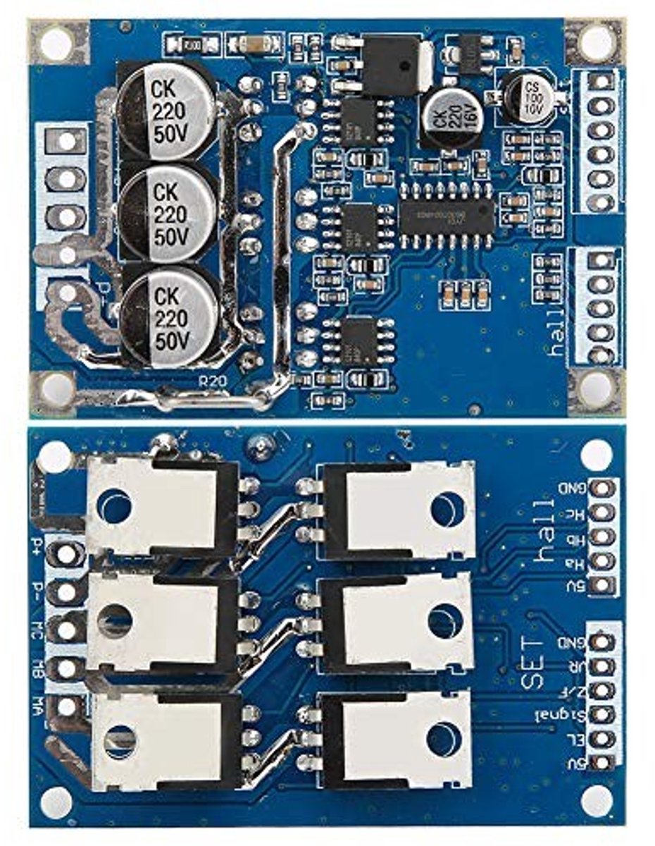 VT Goods - Borstelloze motorcontroller - Gelijkstroom snelheidsregelaar - Duurzame prestaties - Compact formaat - 500 Watt - Voor motoren en toepass..