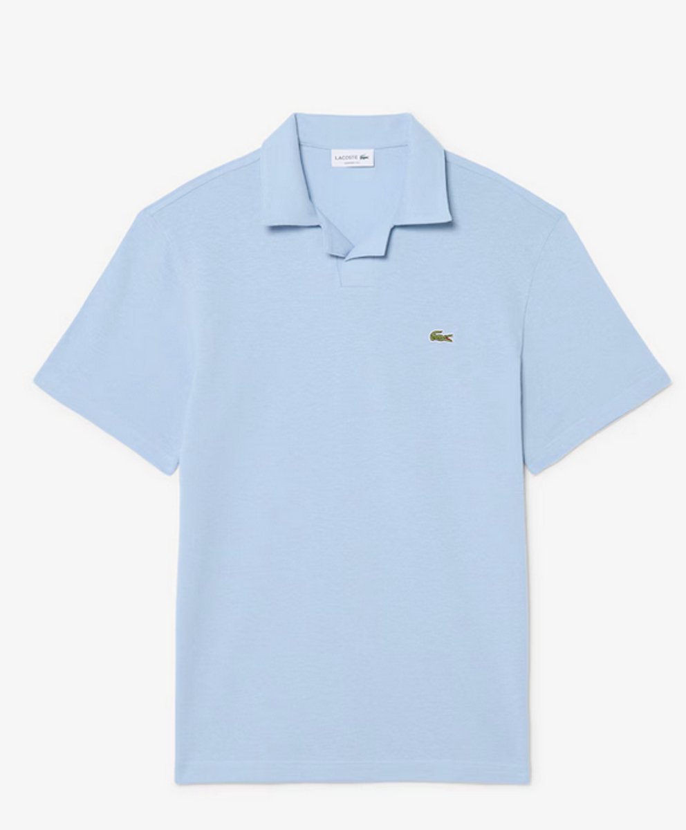 LACOSTE CLASSIC FIT KATOENEN-LINNEN POLOHEMD clair-6 Blauw