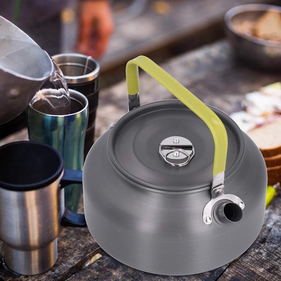 Camping Waterketel - Theepot Outdoor - Water Koken - Europese Stijl Tuit - 1.2 Liter - Grijs — afbeelding 4