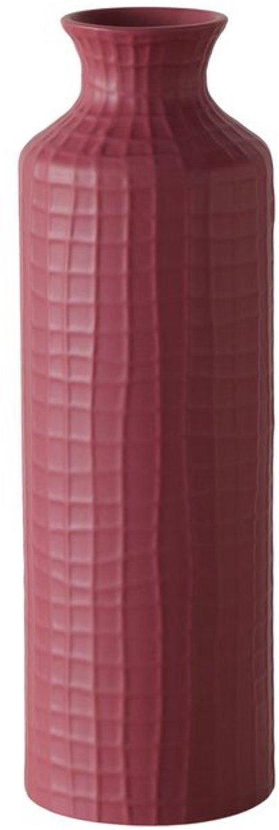 Boltze - Vaas - Fles - Burgundy - Paars - Keramiek - 40x12.5 - Design