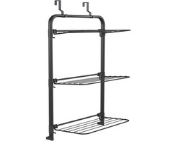 Wasophoogte® Hangend Droogrek – Deur & Muur – Balkon Droogrek – Inklapbaar 3 Lagen – 10m Droogruimte