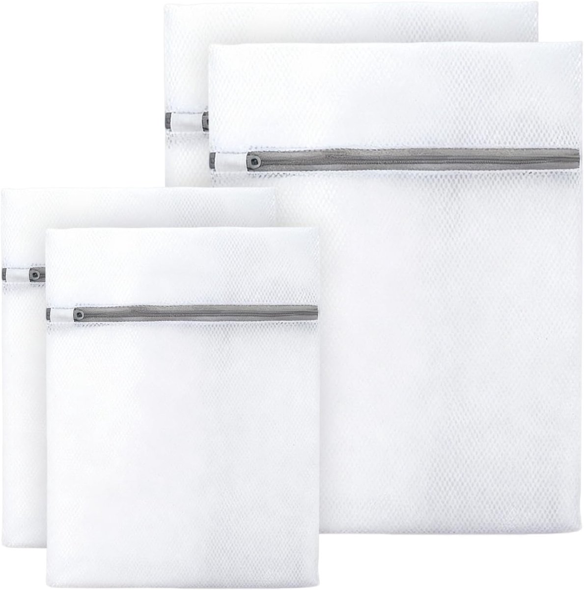 Washing Nets met Rits - Mesh Pockets voor Wasmachine - Fijne Grijze Wasnetten voor Delicate Was - Vuilgoed en Reisgoederen - Voor Thuis en Persen (20x30cm/30x40cm)