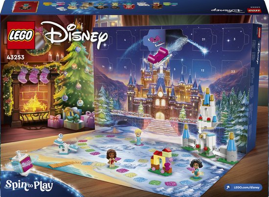 LEGO Disney adventskalender met openklapbaar bord en kerstversiering