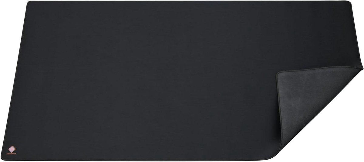 XXL Muismat - Bureaumat Gamingmat - Gaming Bureau - Genaaide Randen - 120 x 60 cm - Zwart