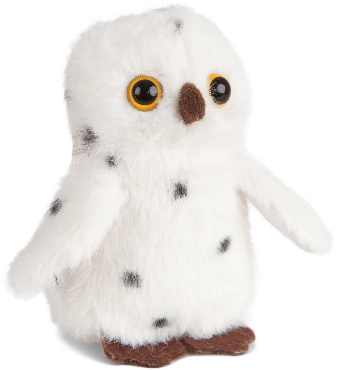 Living Nature knuffel sneeuwuil Mini Buddies pluche speelgoed.