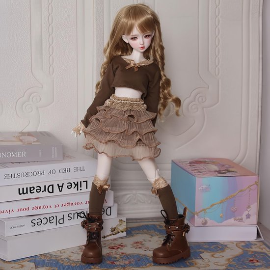 Poppenkleding Set - BJD Kleding - Poppen Aankleden - Handgemaakte Stijlvolle Look - 1/6 Schaal - G — afbeelding 2