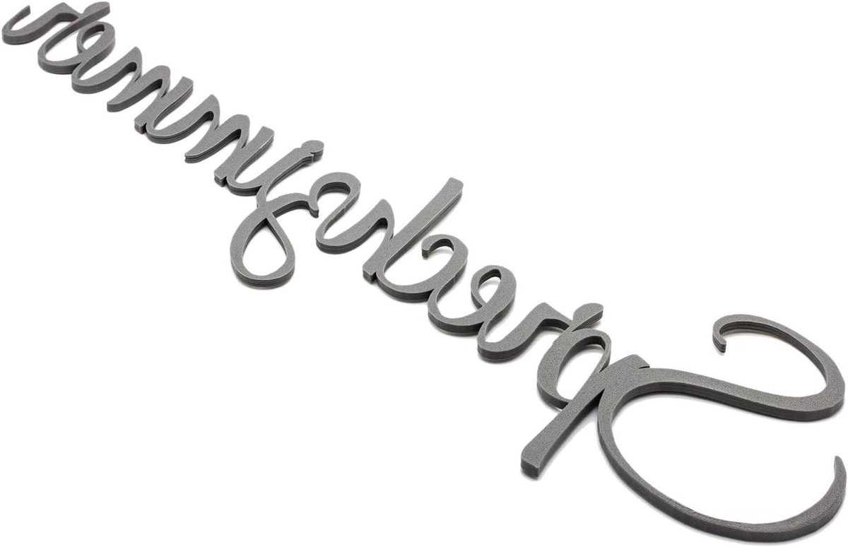 Spreekkamer Deurbord - Naamplaatje Kantoor - Bedrijfsidentificatie - Handgemaakt Duits Product - 295 x 292 mm - Grijs
