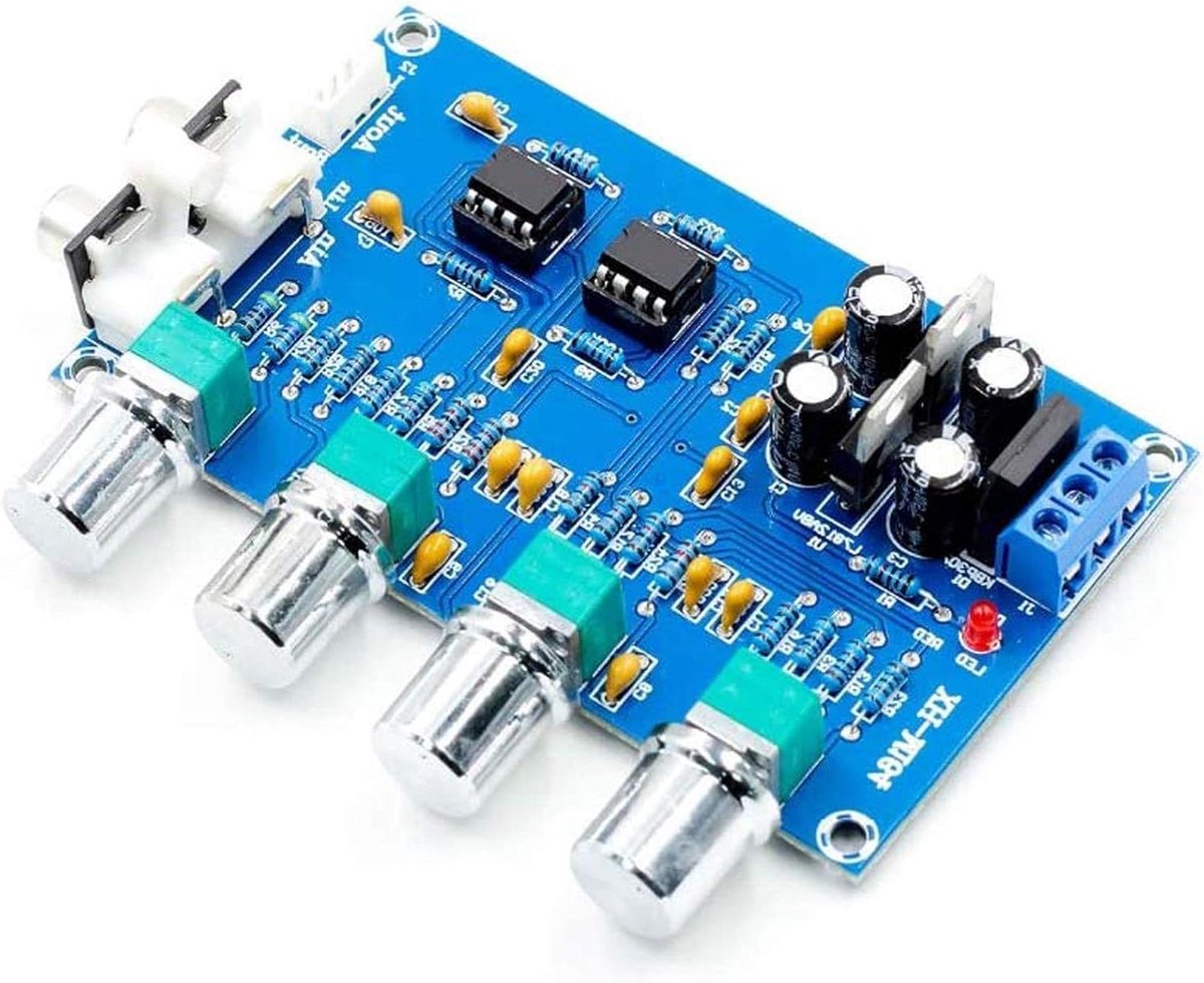 Audio Preamp Versterker - Voorversterker Hifi - Muziek Kwaliteit Verbeteren - Dubbele AC 12V Voeding