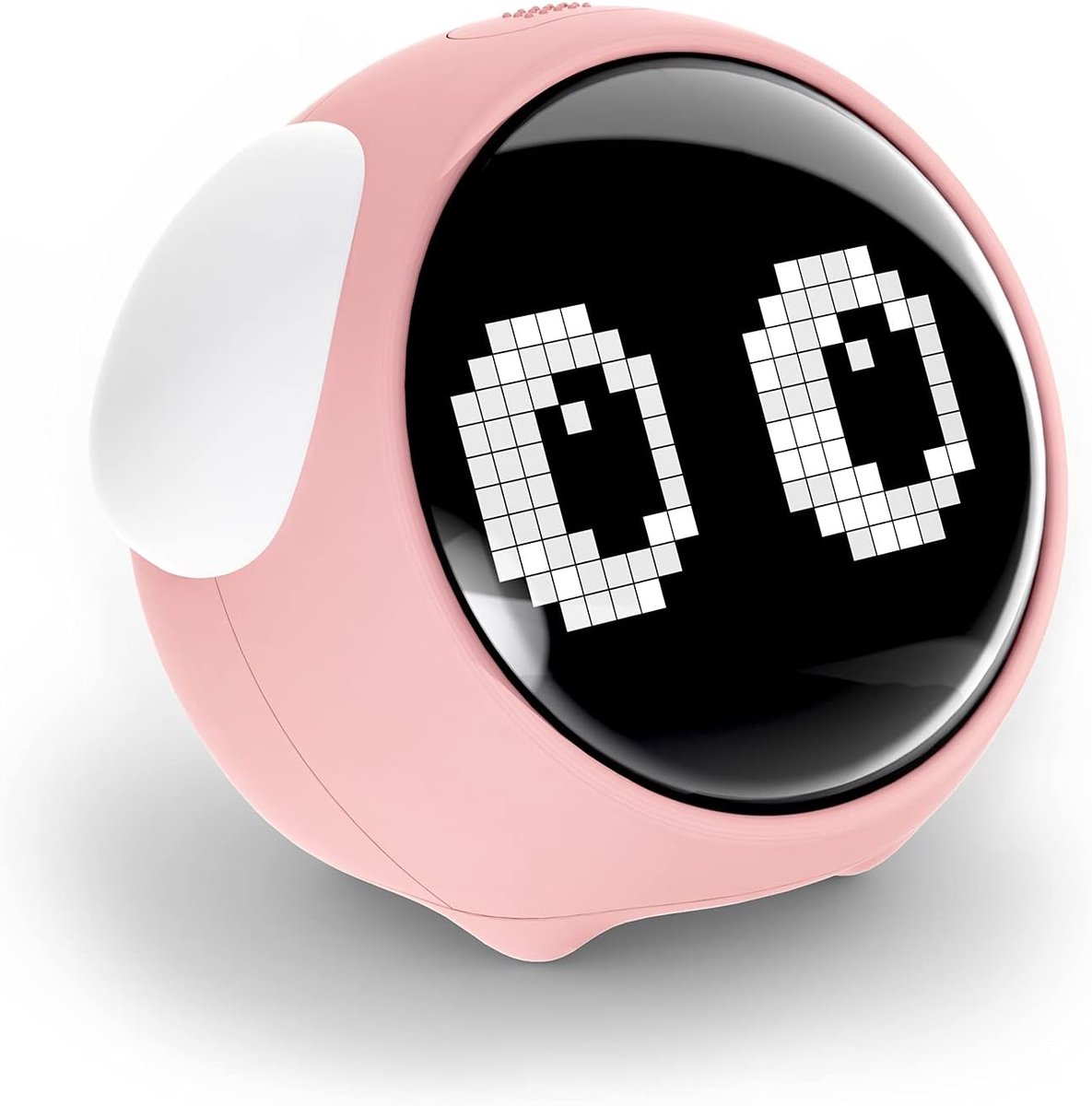 Oneay Creatieve pixelwekker met gezichtsuitdrukkingen, slimme LED-wekker voor studentenkamers, lichtgevende elektronische digitale wekker.
