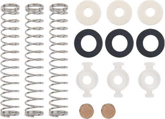 Trompet Ventiel Onderdelen - Klep Reparatie Kit - Muziek Instrument Onderhoud - Compleet Bereik - 14 Stuks - Wit van Merkloos — afbeelding 5