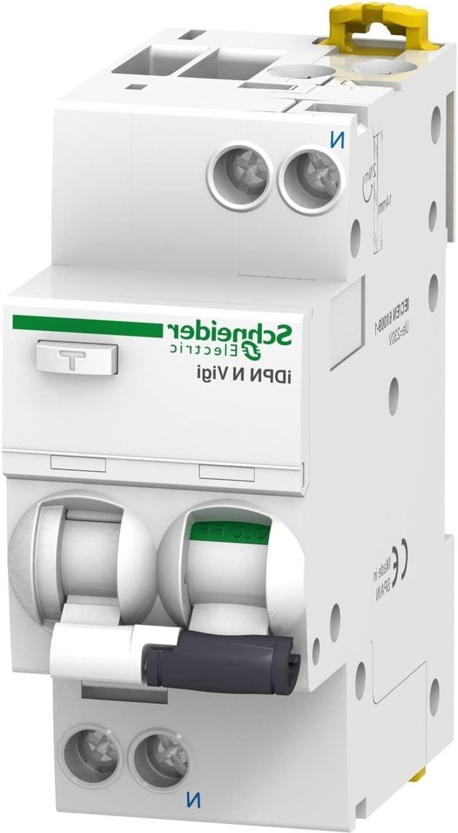Aardlekschakelaar - Stroomonderbreker Differentieel - Elektrische veiligheid - Bescherming fase en neutraal - 16 A 30 mA - Meerkleurig