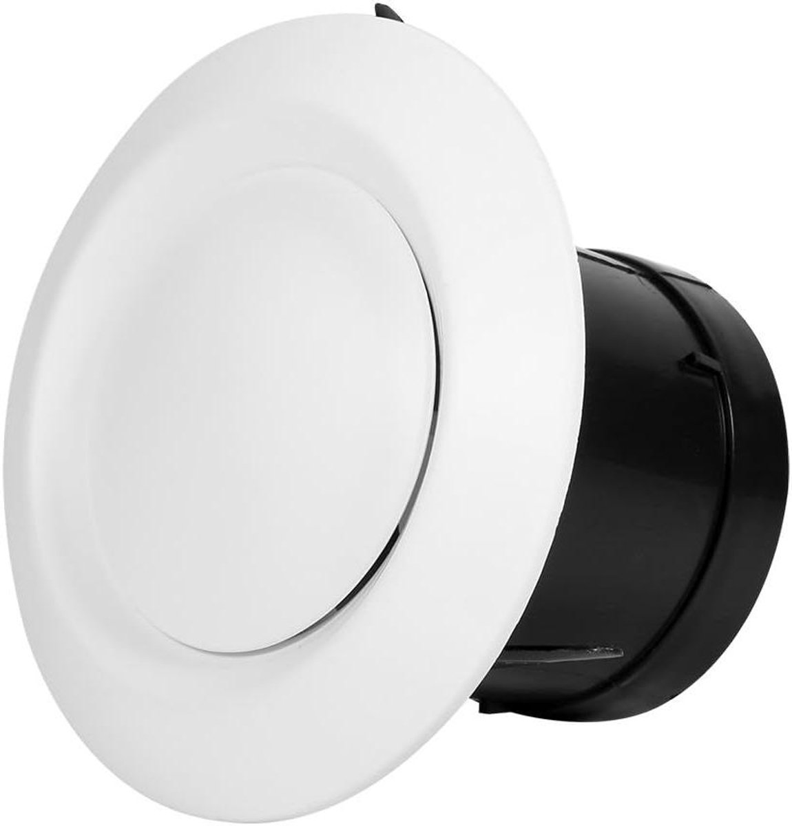 Ventilatierooster - Uitlaat rooster - Luchtcirculatie - Insectenwerend - 75 mm - Wit