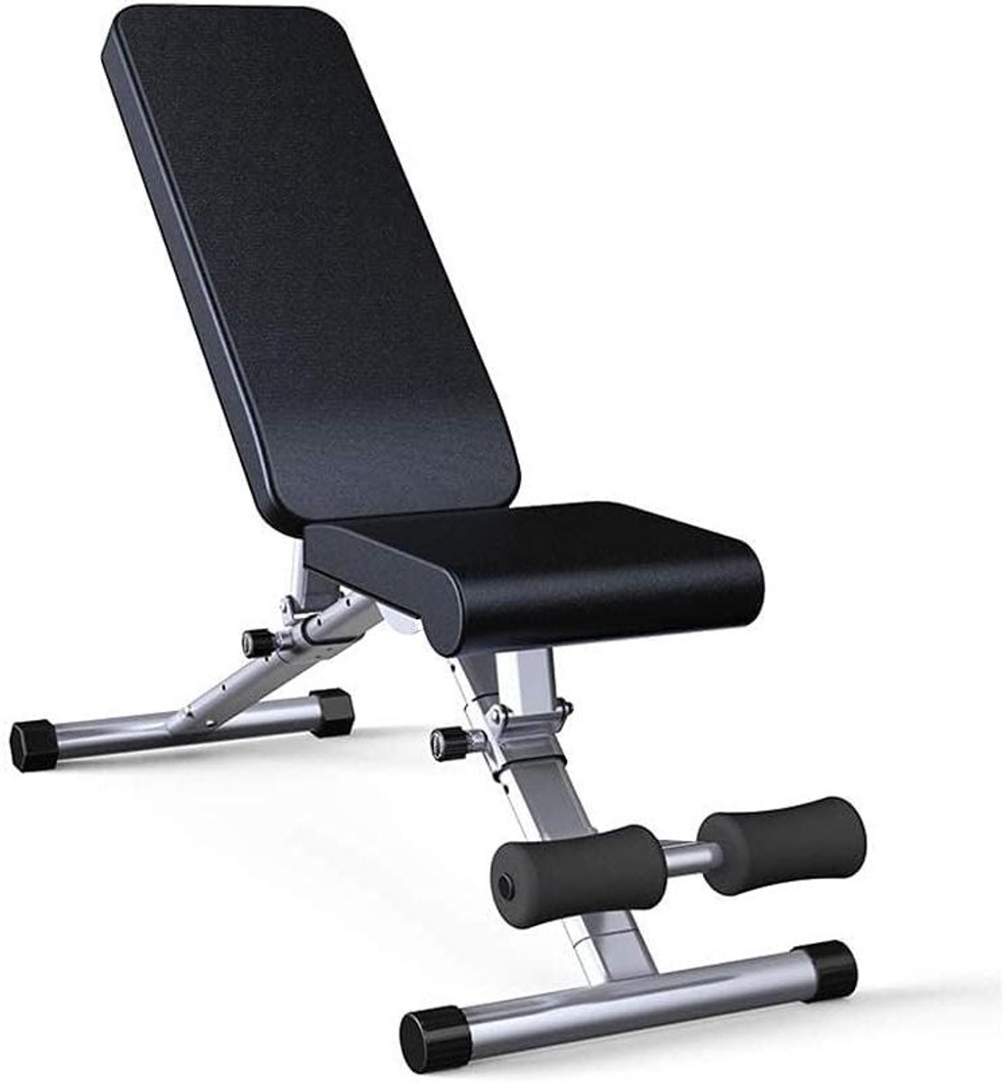 Kracht Training Bank - Fitness Bank - Full Body Workout - Verstelbare Posities - 100 kg Capaciteit - Zwart