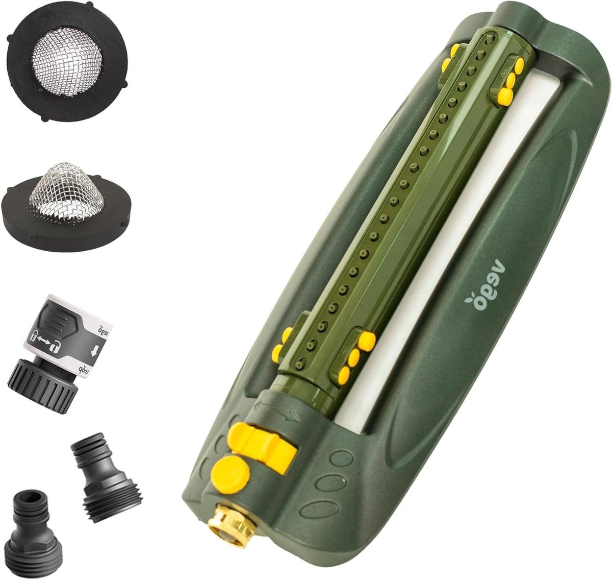 Oscillerende Sproeier - Gazonsproeier Tuinsproeier - Grote Tuinen Besproeien - Metalen Basis 20 Precisie Sproeiers