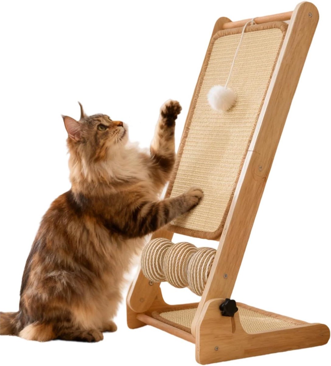 Kattenkrabplank - Kitten trainingsapparaat - Meubels beschermen - Verstelbare hoek - 34L x 26B x 12H cm - Niet gespecificeerd