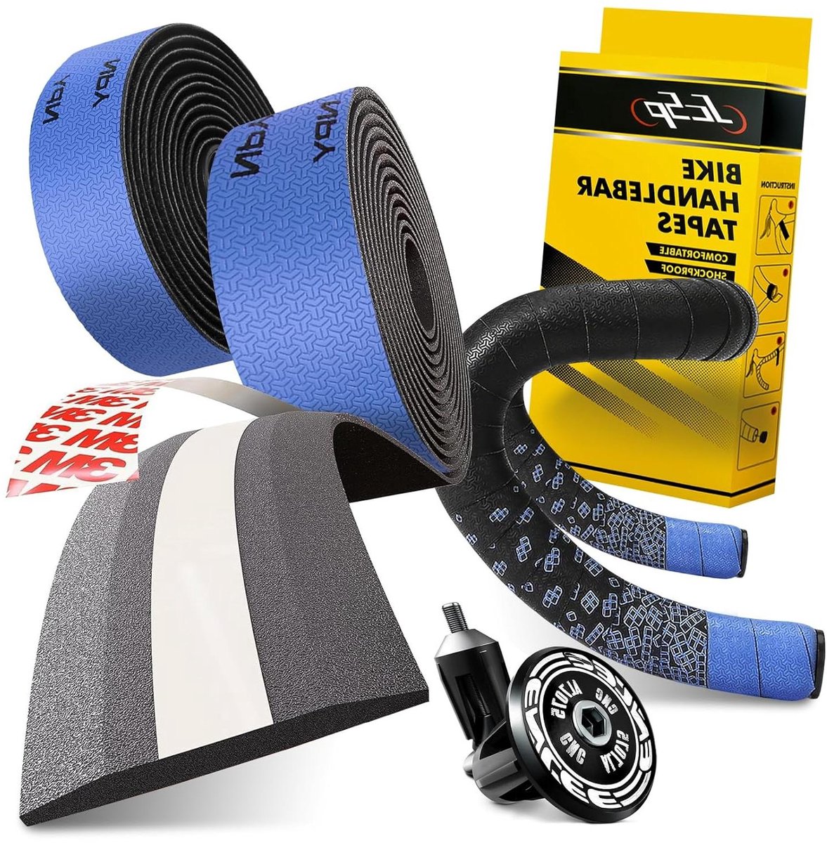 Stuurband fiets - Racefiets stuur - Verbeter grip - Schokabsorberend anti-zweet - 210 cm - Goud