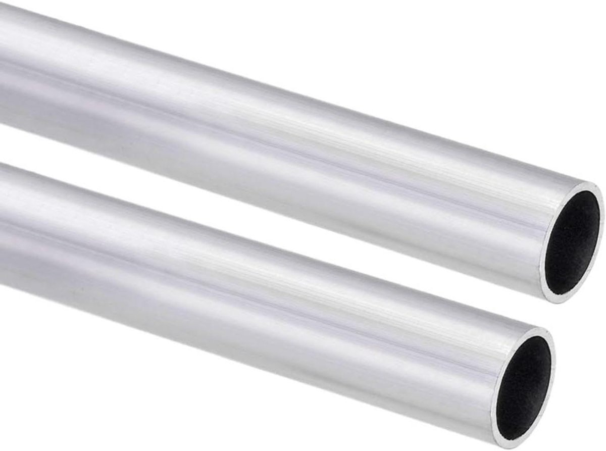 Aluminium Ronde Buis - Metaalprofiel - Doe-het-zelf projecten - Naadloze Constructie - 300 mm Lengte - Aluminiumkleurig