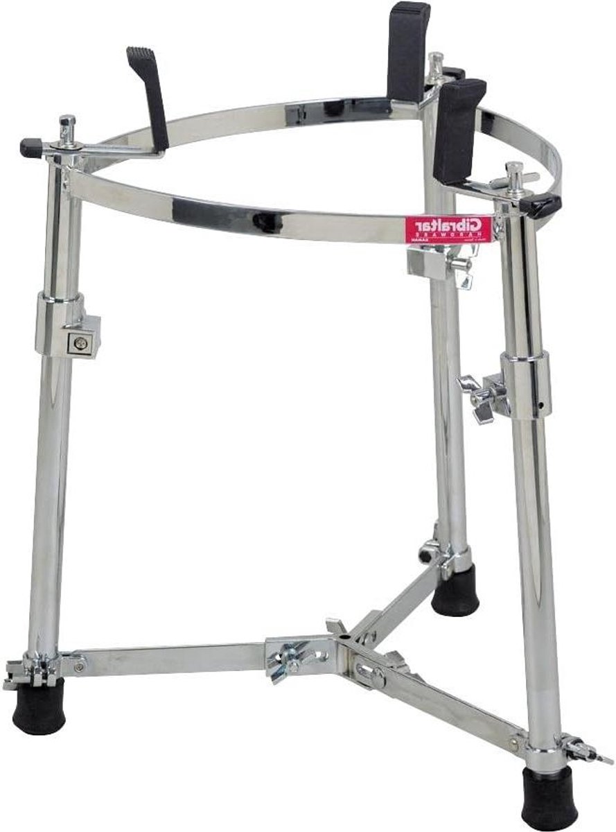 Conga Stand - Percussie Houder - Muziek Maken - In Hoogte Verstelbaar - Medium - Zwart