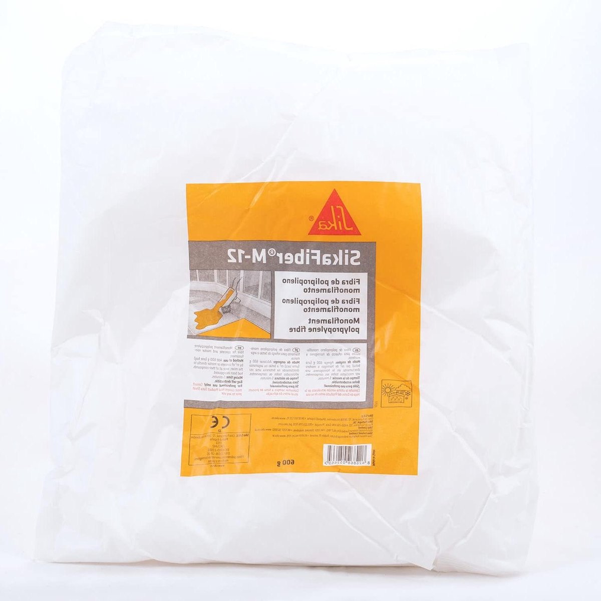 Versterkingsvezels Beton - Mortelvezels - Scheurpreventie Mortel - Verhoogt Waterdichtheid - 600 gram - Wit