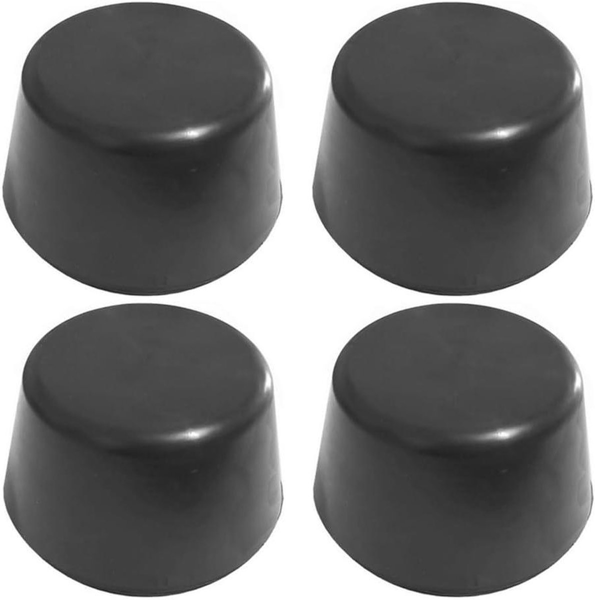 Hefbrug Buffers - Ronde Pads - Auto Hefben - Extra Sterk Rubber - Set van 4 - Zwart