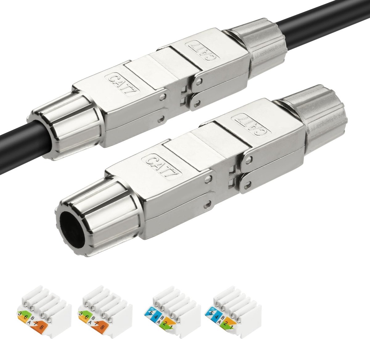 IMstore - RJ45 Connector - Ethernet Connector - Toolless Installatie - Cat7 Coupling Module - Geschikt voor Router en Computer - 10 Gigabits Per Se...