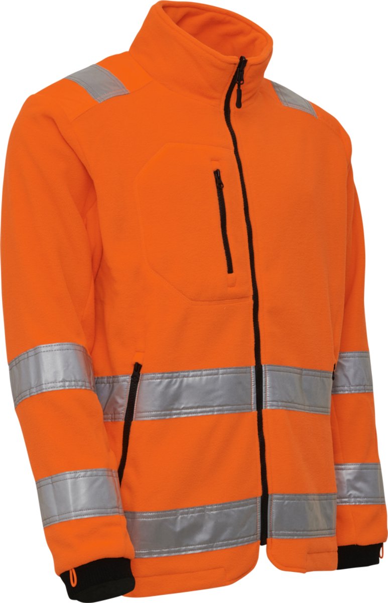 Elka - Visible Xtreme - Zip-in Fleece Jack met reflectie - 150014R - Maat: 2XL