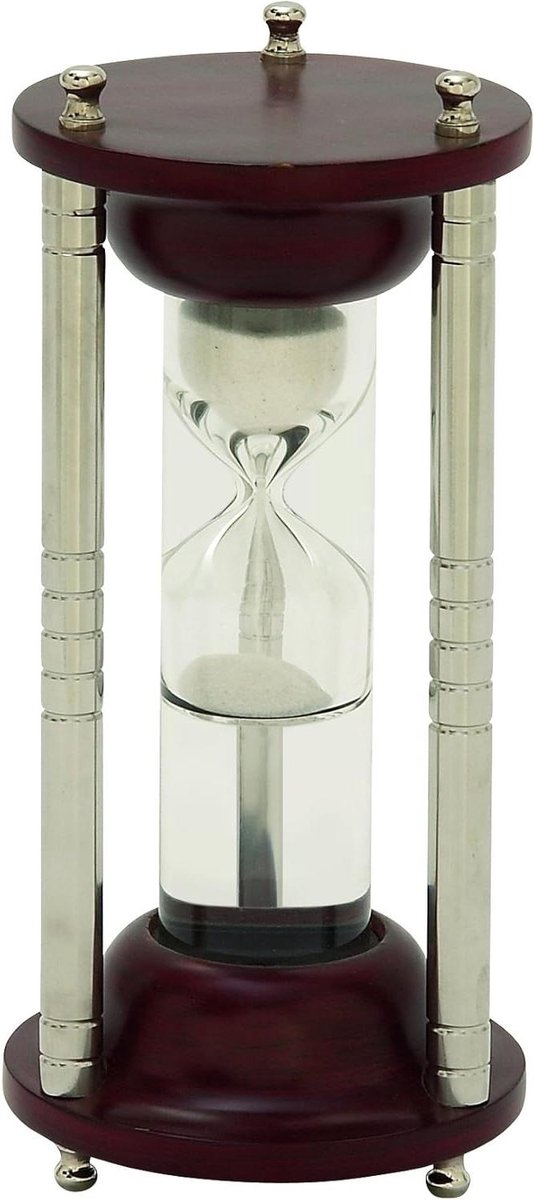 Zandloper - Tijdklok - Decoratief gebruik - Stijlvol ontwerp - 23 cm hoog - Meerkleurig