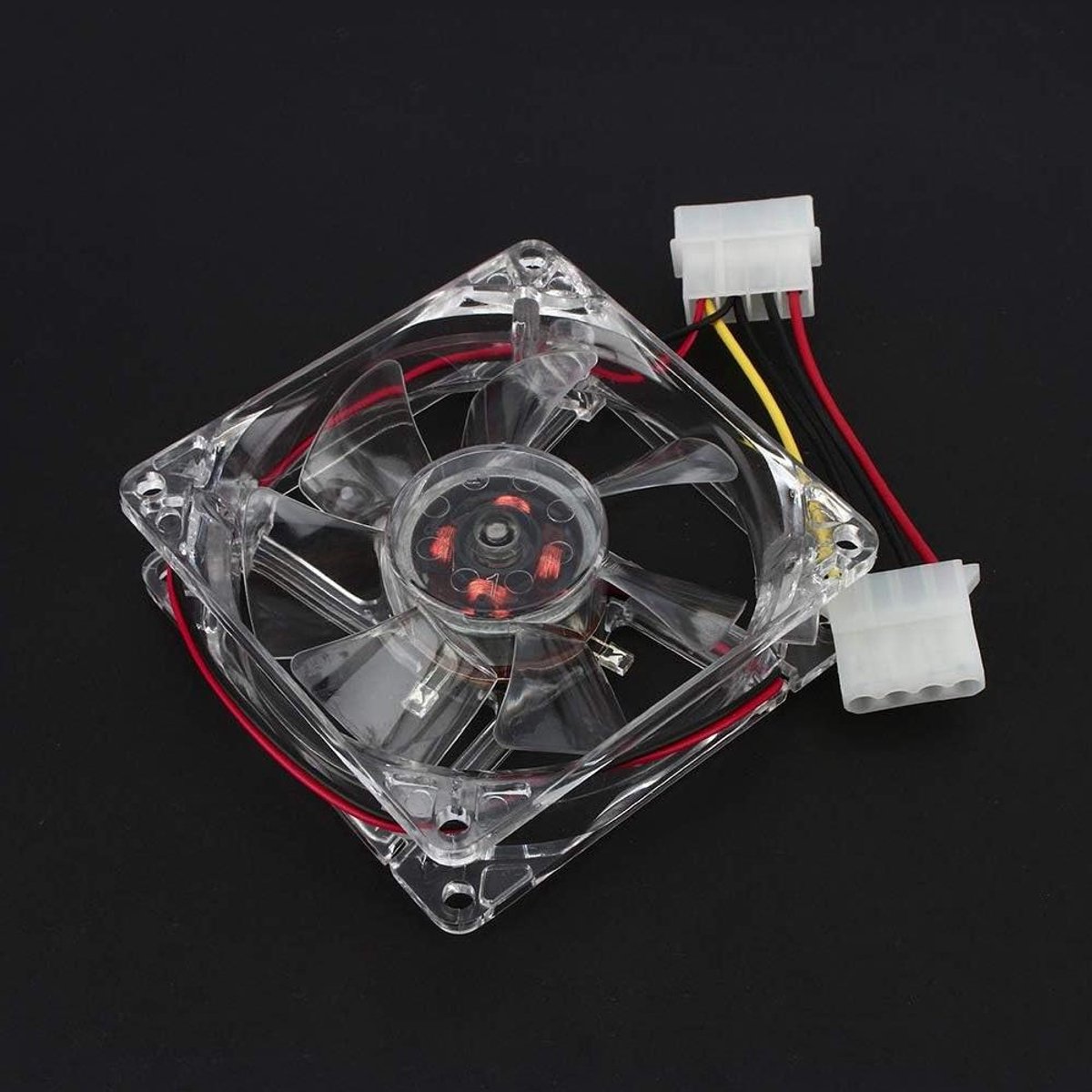 PC Behuizing Ventilator - Computer Fan - Computer Koeling - Blauw LED Licht - 80mm - Blauw