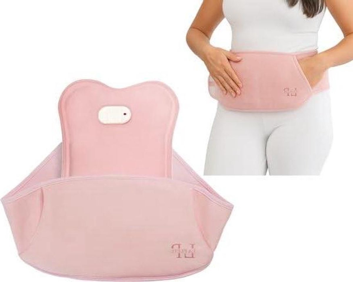 Elektrische Warmwaterkruik - Oplaadbare Kruik Handwarmer - Spierpijn Verlichten - Lekvrij Waterreservoir - 21 x 28 x 8 cm - Roze