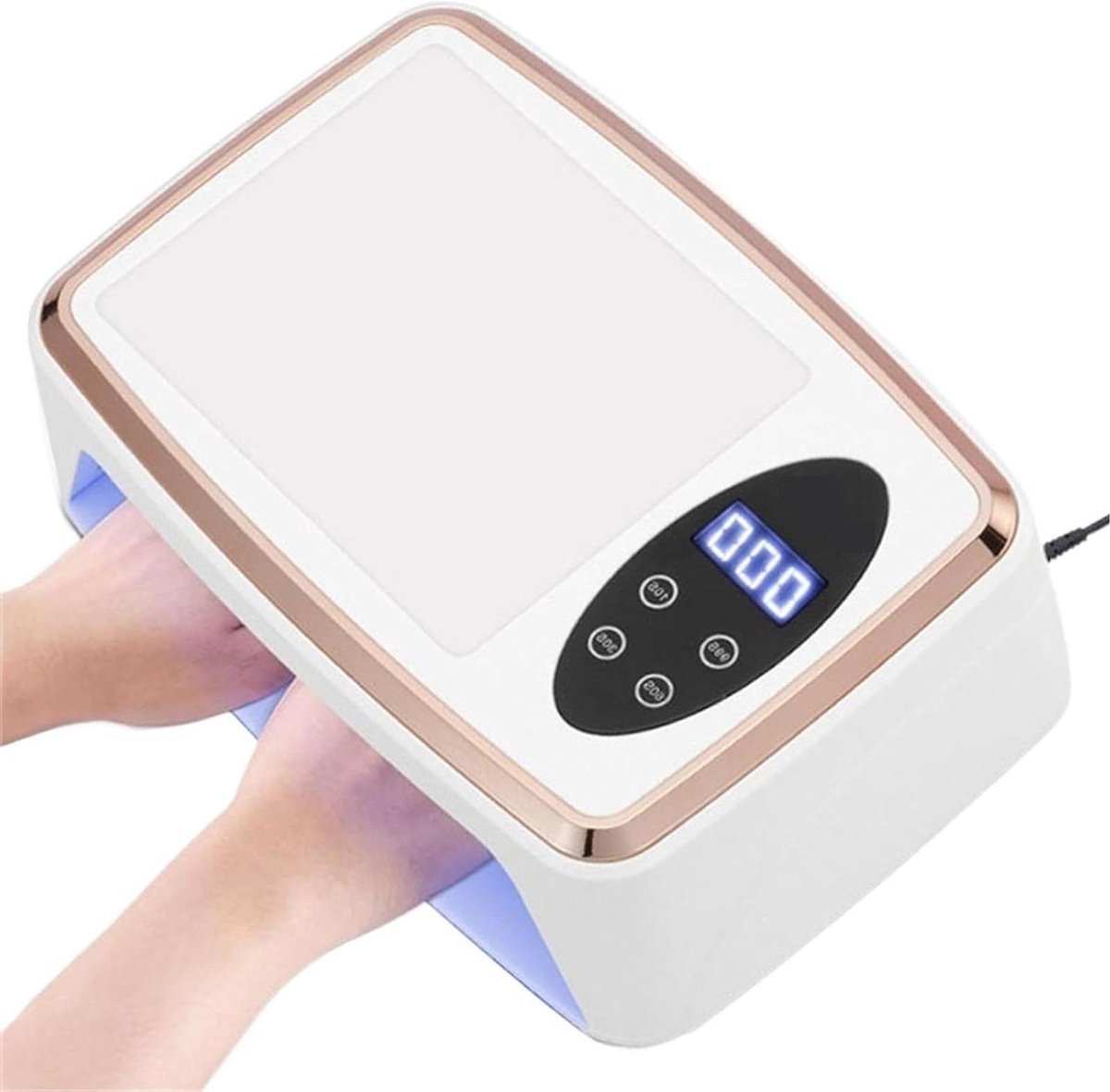 UV-spijkerlamp - Nageldroger - Nagels Uitharden - 90 LED-korrels - 380W - Wit