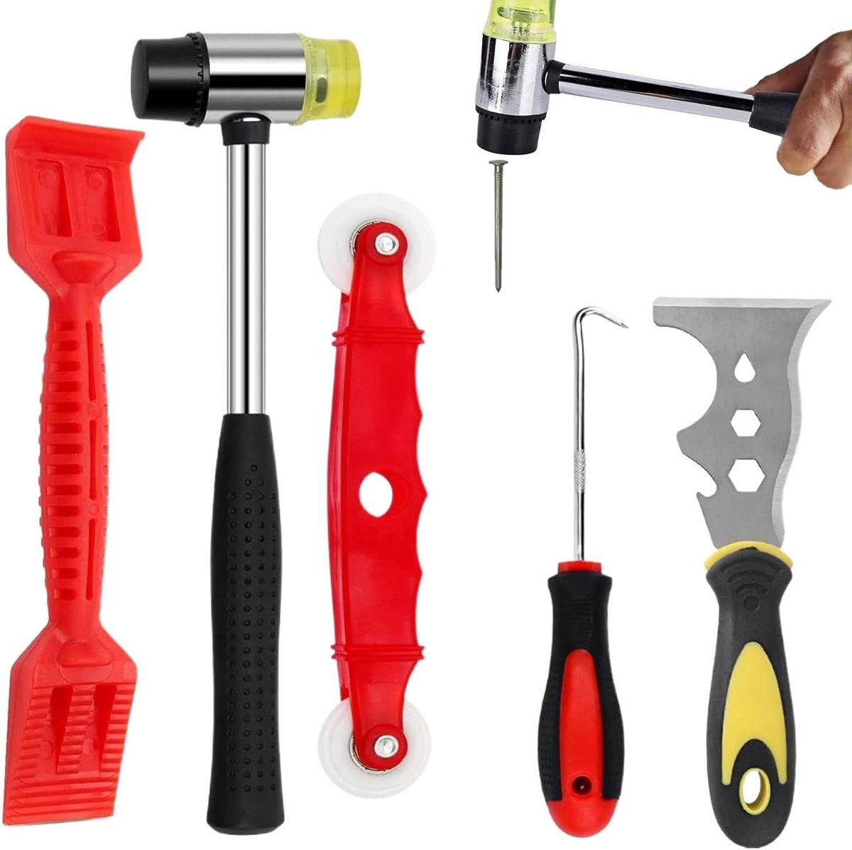 Raam Glas Kit - Kit Verwijderaar Set - Kozijn Onderhoud - Ergonomisch Ontwerp - 5 Stuks - Enkel Kenmerk