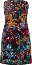 Tropical Night Strapless Dress – Luchtige Zomerjurk – Stijlvolle Outfit voor Zonovergoten Dagen - Maat L