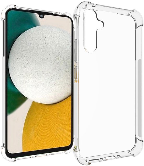 Samsung Galaxy A34 5G Hoesje Transparant Shockproof Siliconen Case met Verstevigde Hoeken
