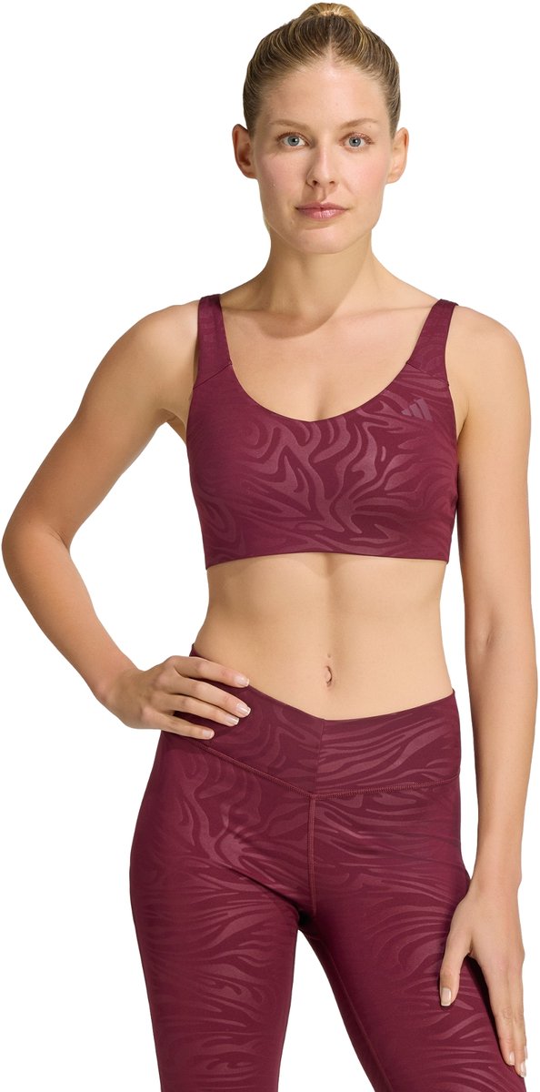 Adidas Performance All Me Essentials Graphic Light Support Beha - Dames - Bordeaux