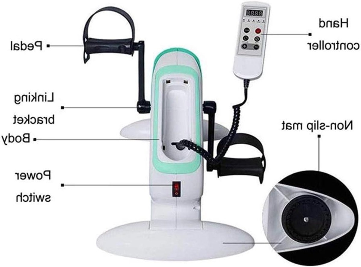 Pedaaltrainer - Mini Hometrainer - Lichaamsbeweging - Verstelbare Weerstand - Met LCD Scherm - Zwart
