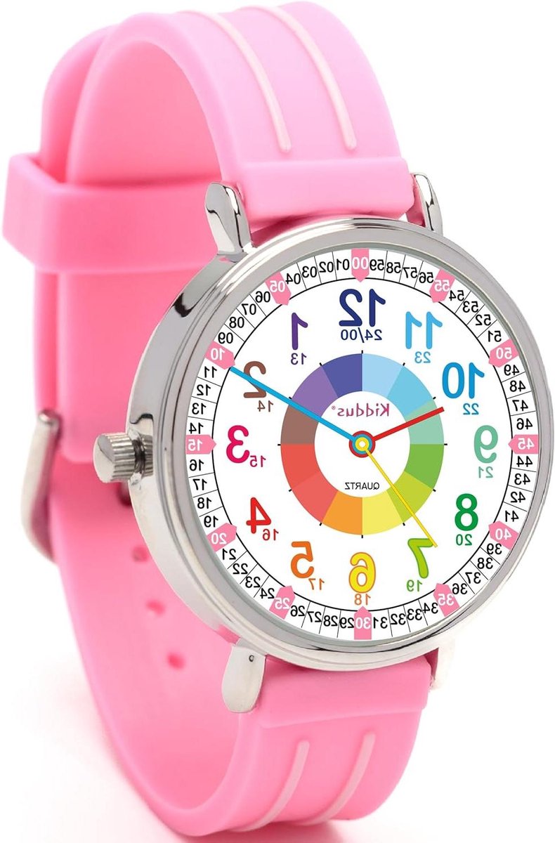 Kinderhorloge Leren Klokkijken - Analoog Kinderhorloge - Onderwijs - Waterdicht 5ATM - Pols 130-170mm - Blauw