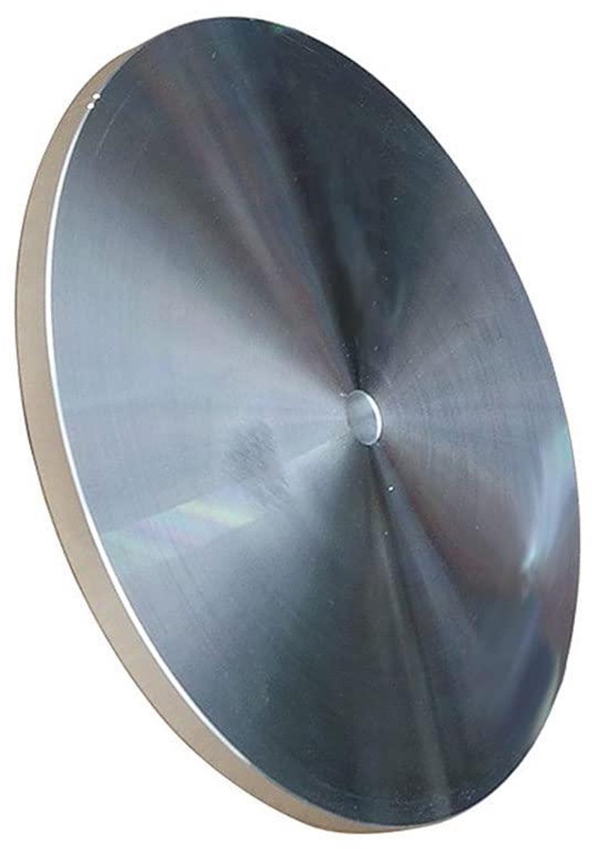 Aluminium Schijf - Basisplaat Polijstmachine - Schuren Polijsten - Duurzaam Roestvrij - 15 cm Diameter - Zilver