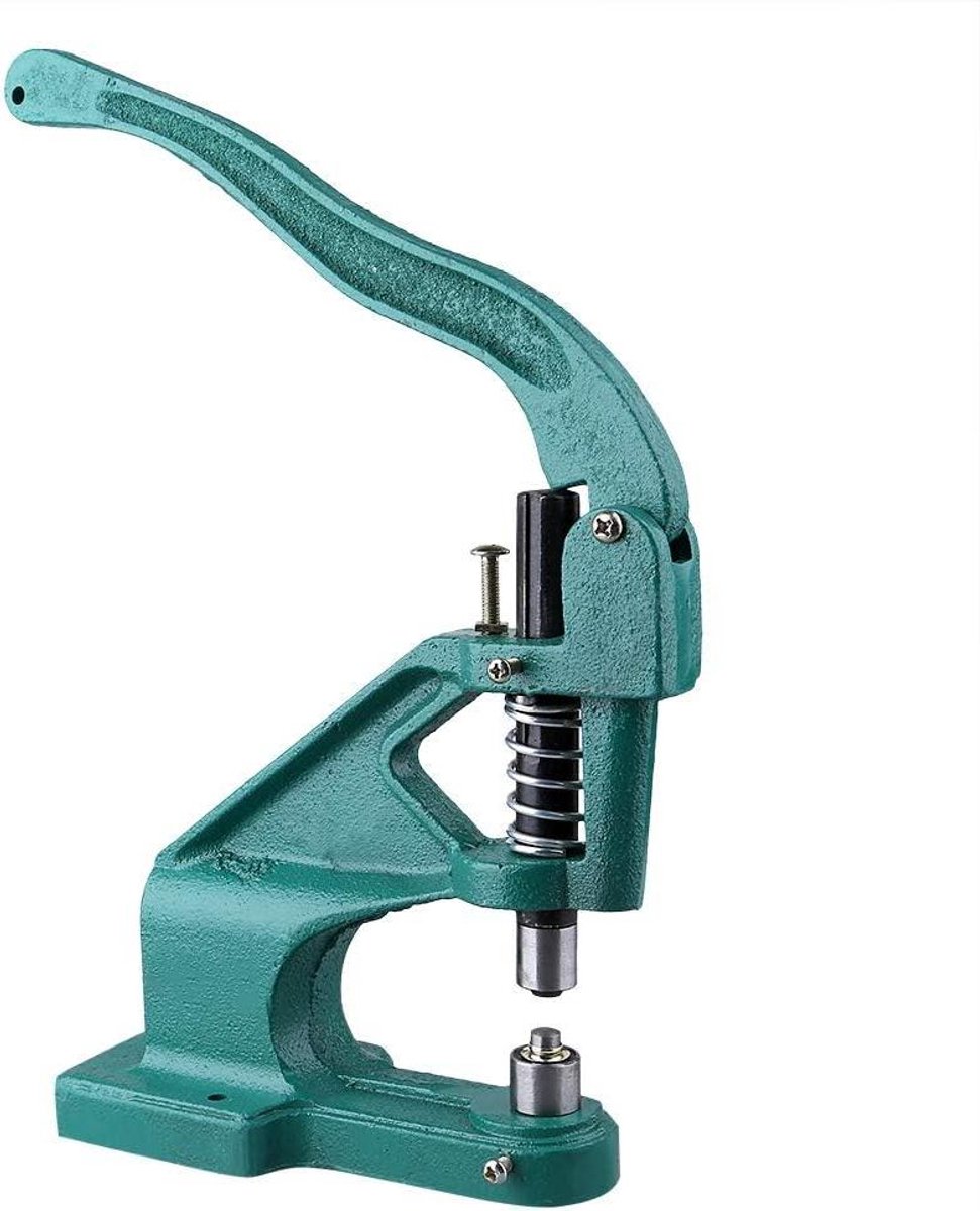 Oogjes Persmachine - Knoopsgaten Tool - Materiaal Verwerken - 3 Verwisselbare Mallen - 900 Knoopsgaten - Zilver