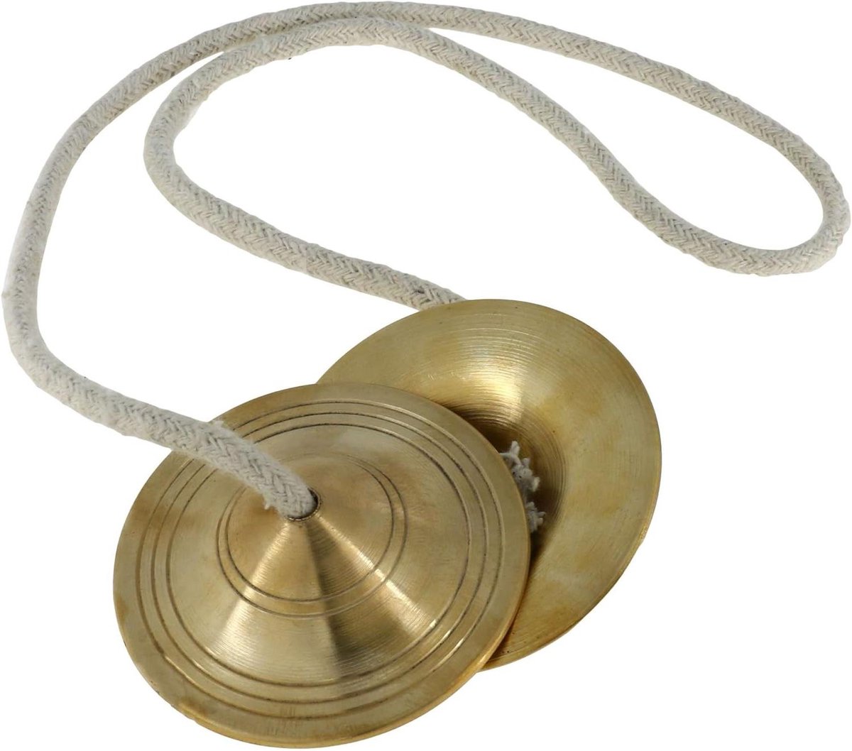 Handgemaakte Percussie - Manjira Bekkens - Muziek Maken - Klassiek Indiaas - 2.5 inch - Messing