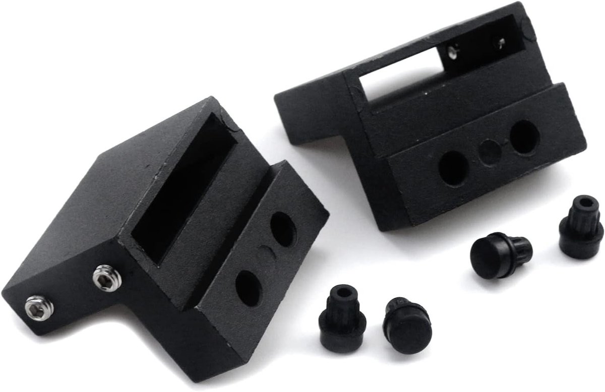 Schuurdeur Stopper - Roller Hardware - Deur Beweging - Geluidsvrij Buffer - 41x7 mm - Zwart