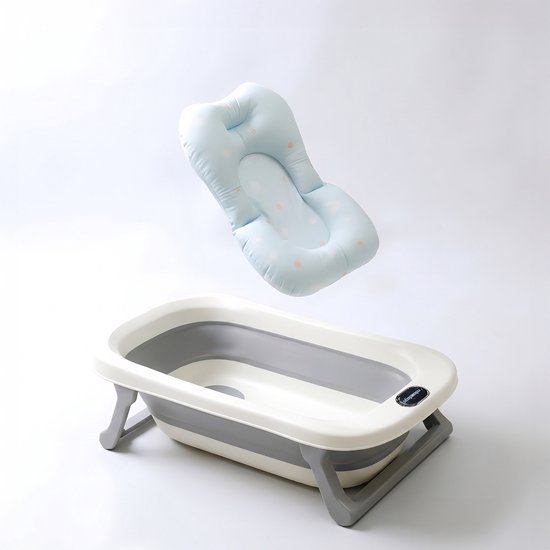 Babybadje - kunststof - crèmewit-grijs - 78x23x50 cm - met antislip — afbeelding 5