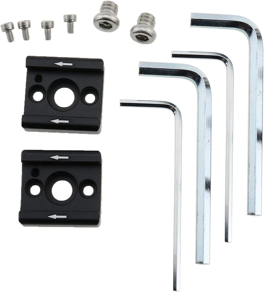 Koude Schoen Adapter - Camera Beugel - Accessoires Monteren - 1/4" Schroefdraad - 2 Stuks - Zwart