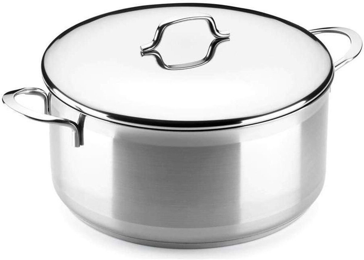 Kookpan - Steelpan Sauspan - Dagelijks Koken - Volledige Inductie - 20 cm - Zilver