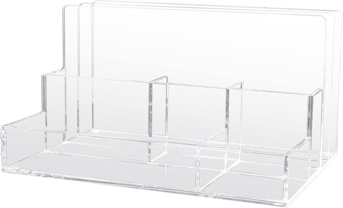 Bureau Organizer - Documenthouder - Bureau Opruimen - Meerdere Vakken - 25 cm Breed - Transparant