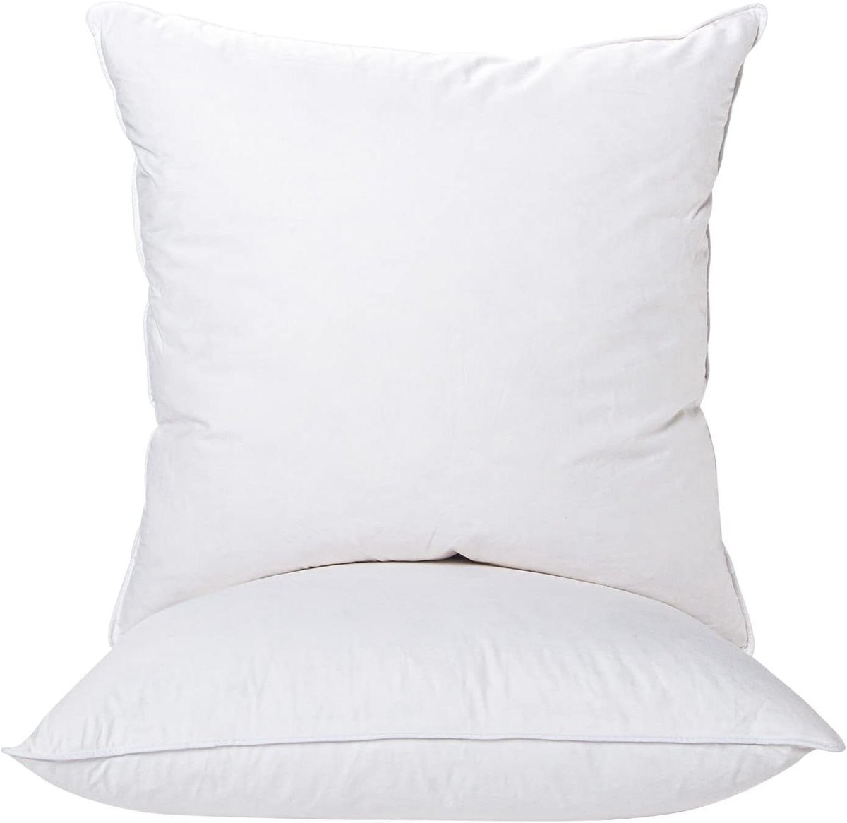 Kussen Inserts - Decoratieve Kussens - Bank Decoratie - Premium Dons Vulling - 66 x 66 cm - Wit