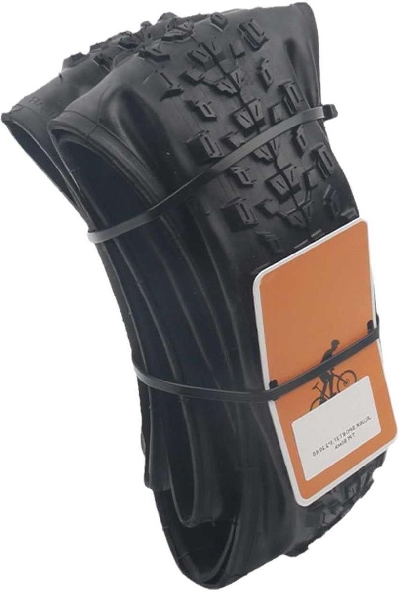 27.5x2.2 Band | 27.5 inch Mountainbike Band | 60 TPI Punctuurbestendig Licht Vouwbaar | Clincher Band | Geschikt voor Gravel, Offroad, Sneeuw | Tubeless Ready(zwart)