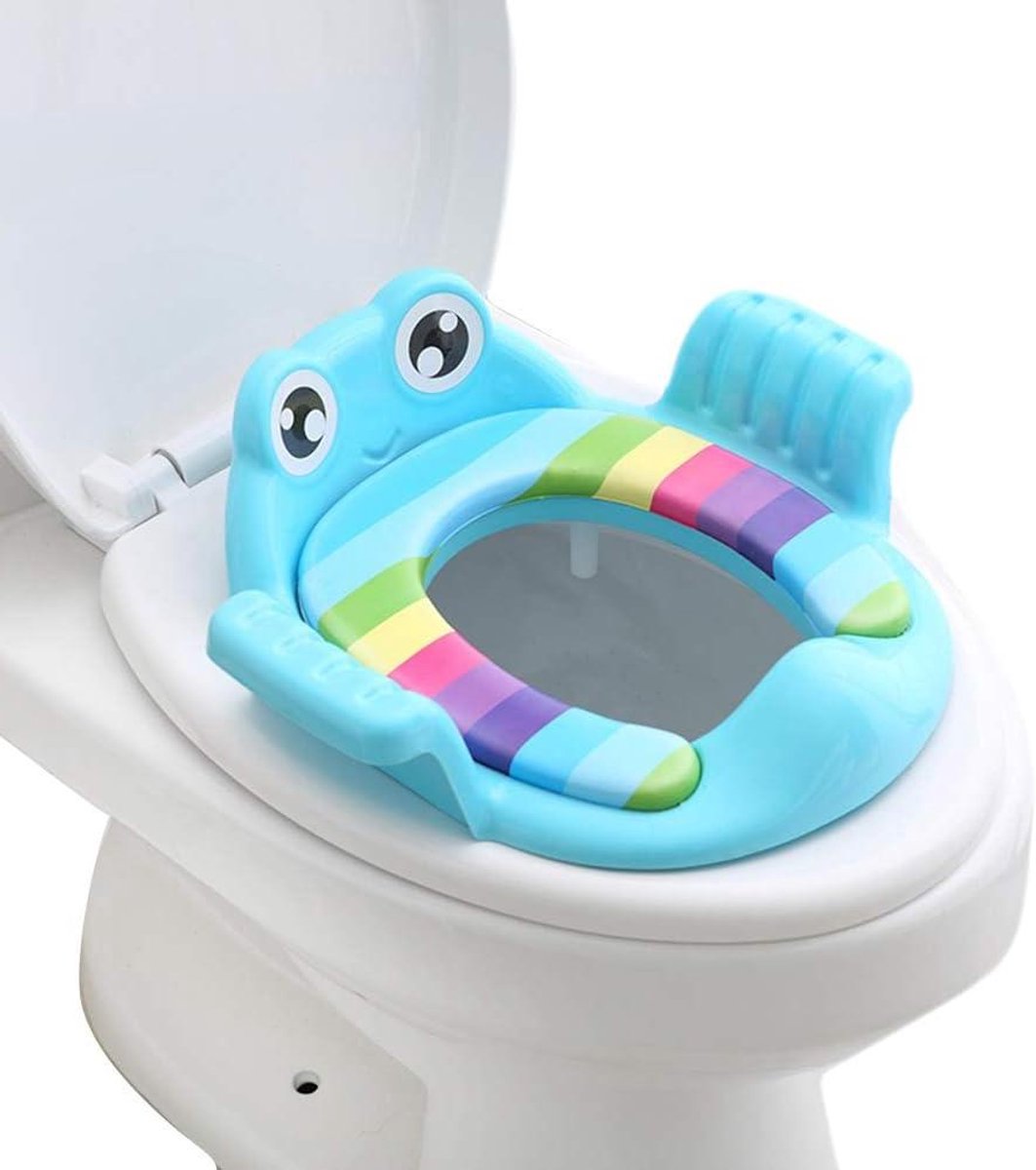 Potty Training Seat, Adjustable Toilet Training Chair Toddlers Potty Seat for Boys Girls for Potty Training (BLUE)